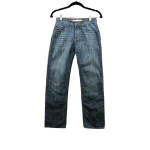 Levi's Boys Size 14 514‎ Straight Jeans 27 x 27 Blue Stretch Medium Wash Youth